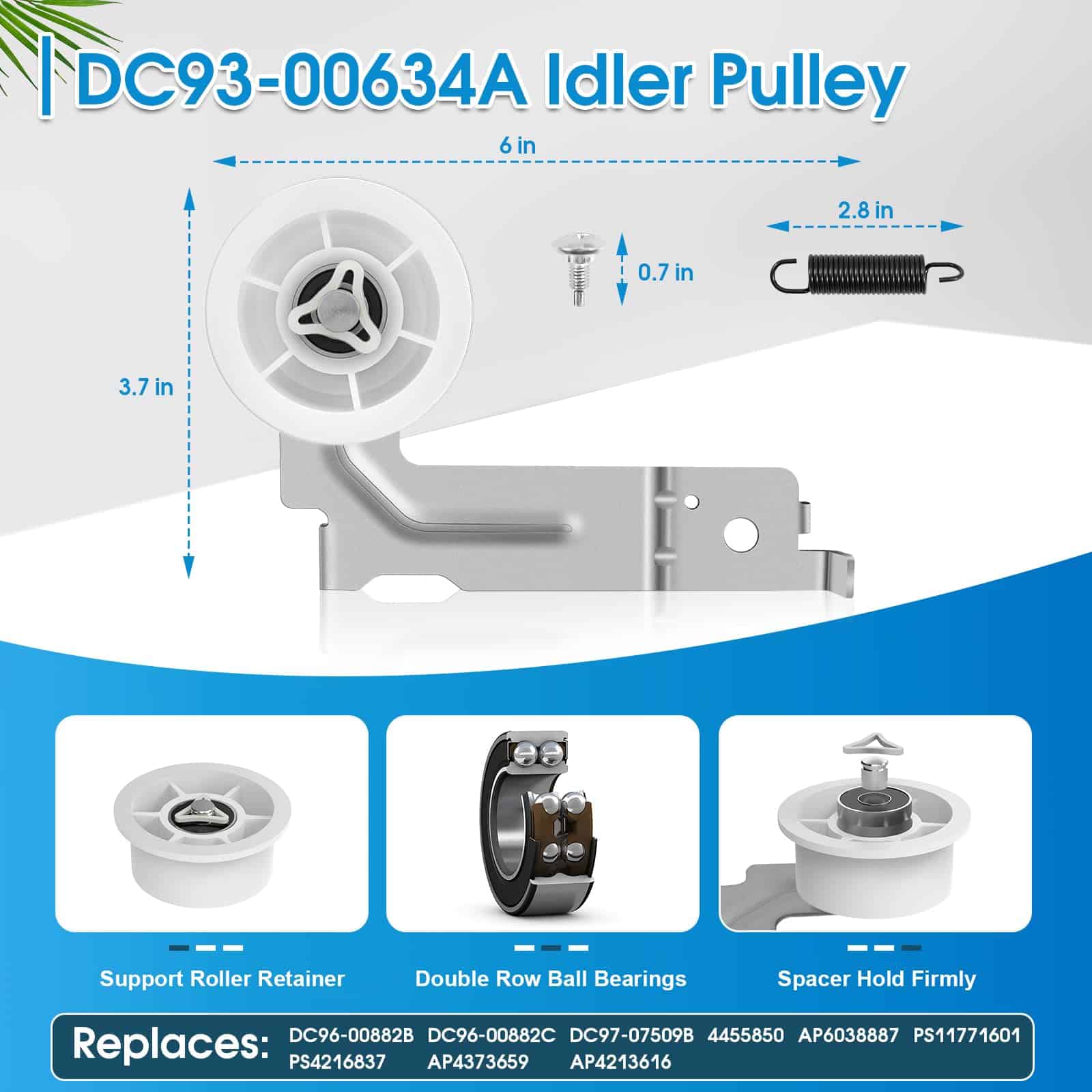 Kit de Reparación de Secadora de Tambor de Reemplazo para - Imagen 5