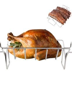 Soporte para Asar en Forma de V de Acero Inoxidable para