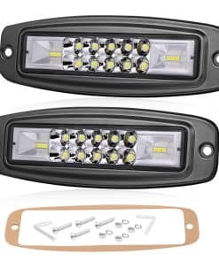 Luces LED Niking Auto Flush Mount, 2Pcs 7 Pulgadas Barra de