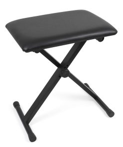 Banqueta de Piano Ajustable Acolchada Estilo X Kmise