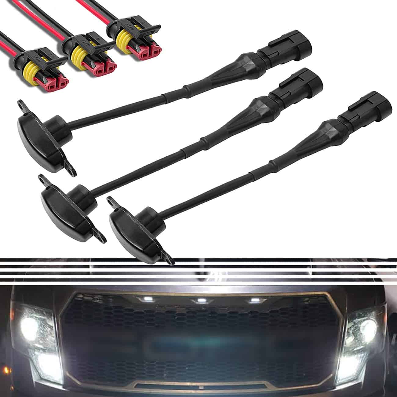 Luces de Parrilla Delantera para Auto BASIKER para Ford