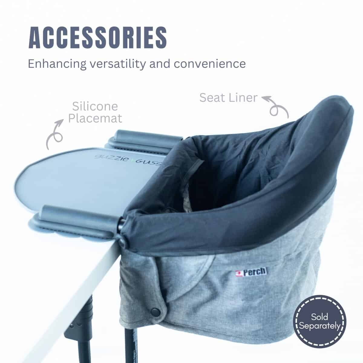 Silla alta portátil guzzie+Guss para bebés - Clip on - - Imagen 10