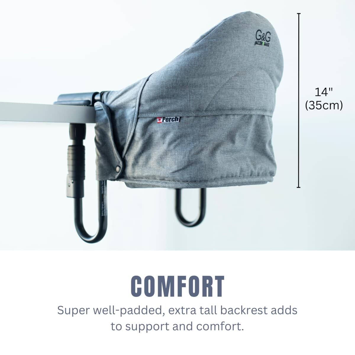 Silla alta portátil guzzie+Guss para bebés - Clip on - - Imagen 9