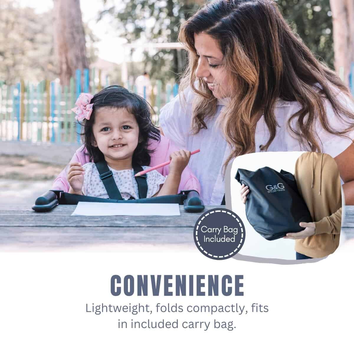 Silla alta portátil guzzie+Guss para bebés - Clip on - - Imagen 5