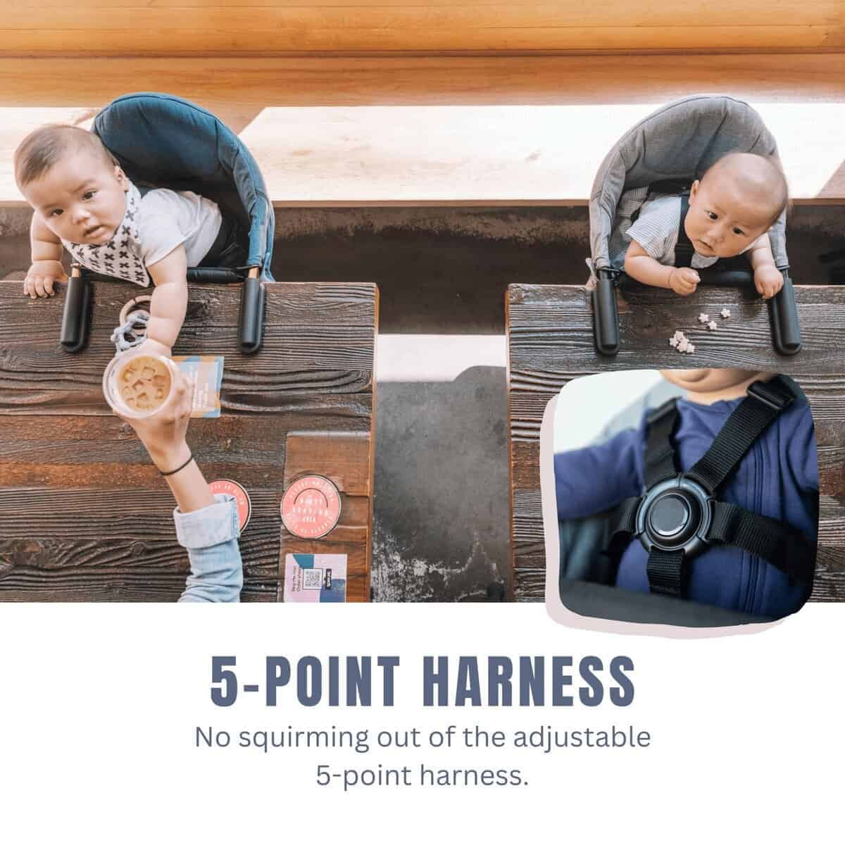 Silla alta portátil guzzie+Guss para bebés - Clip on - - Imagen 6