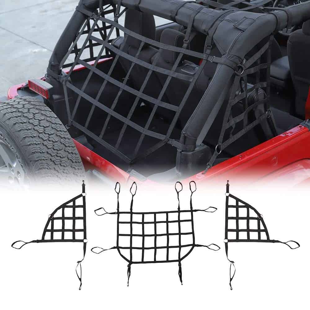 RT-TCZ para Jeep JKU Red de Carga Negra Sistema de - Imagen 9