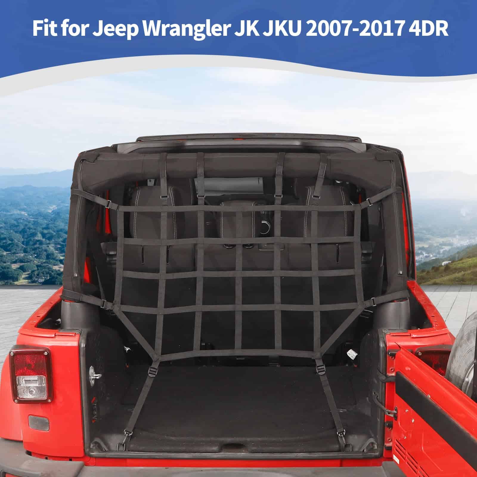 RT-TCZ para Jeep JKU Red de Carga Negra Sistema de - Imagen 5