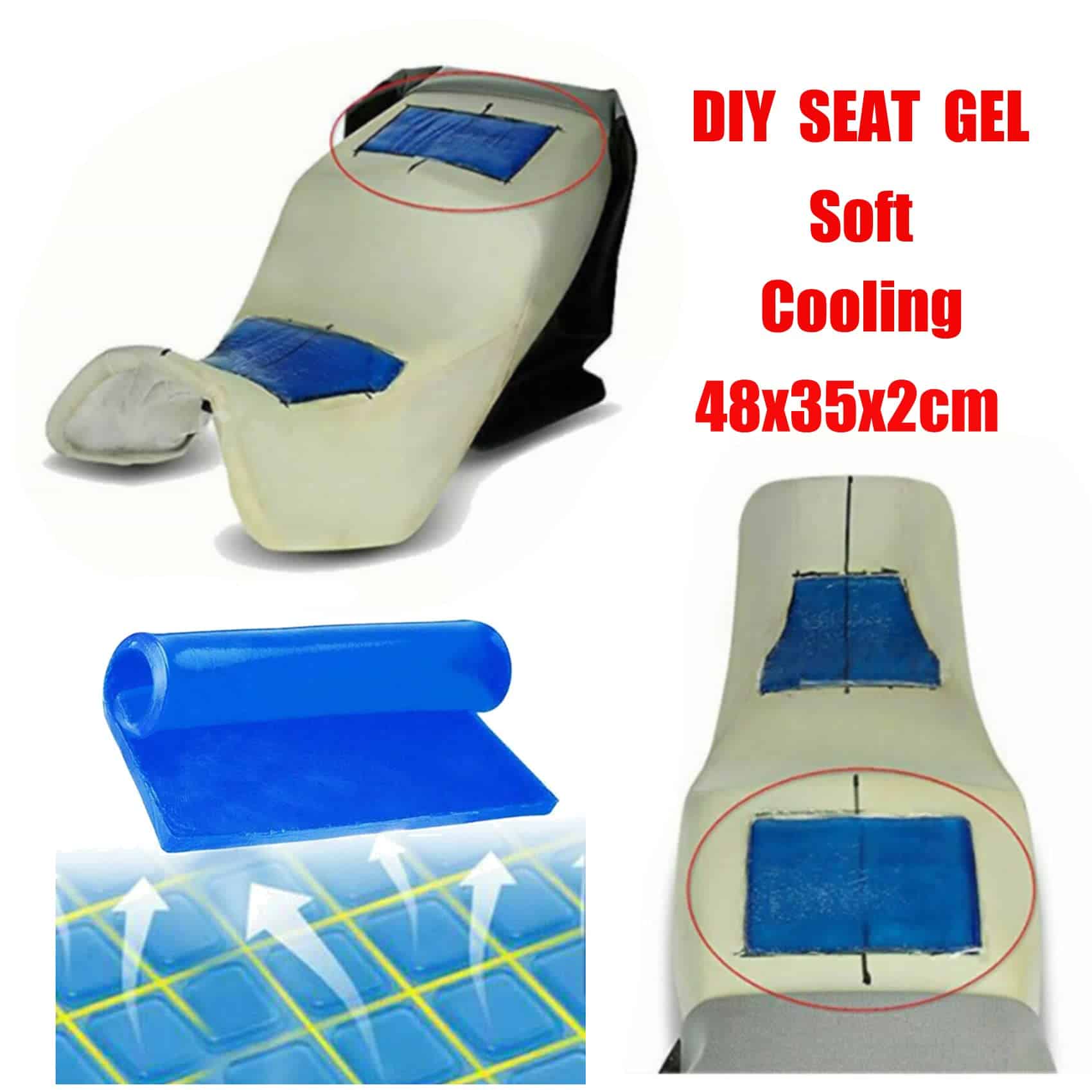 Cojín de Gel para Asiento de Motocicleta LisylineAuto - Imagen 3