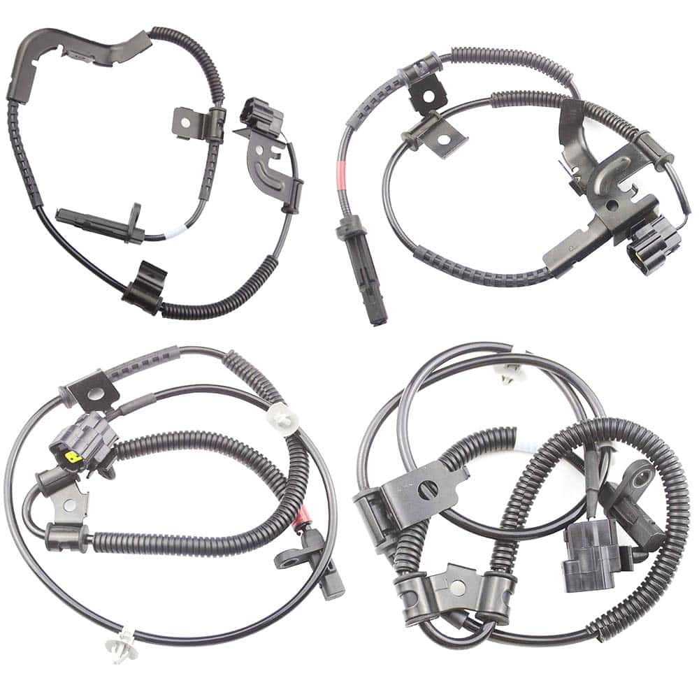 Set de 4 Sensores de Velocidad de Rueda ABS delanteros +