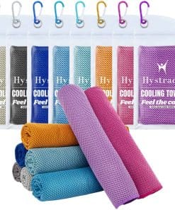 Hystrada 8 Packs Cooling Towel (40 x 12), -Lake Blue, Dark B