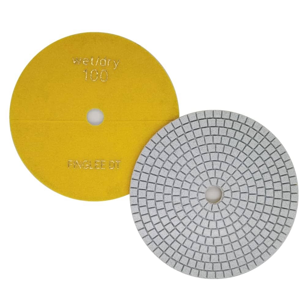 1Pc 7 pulgadas Almohadilla de pulido de diamante -Grit 100)