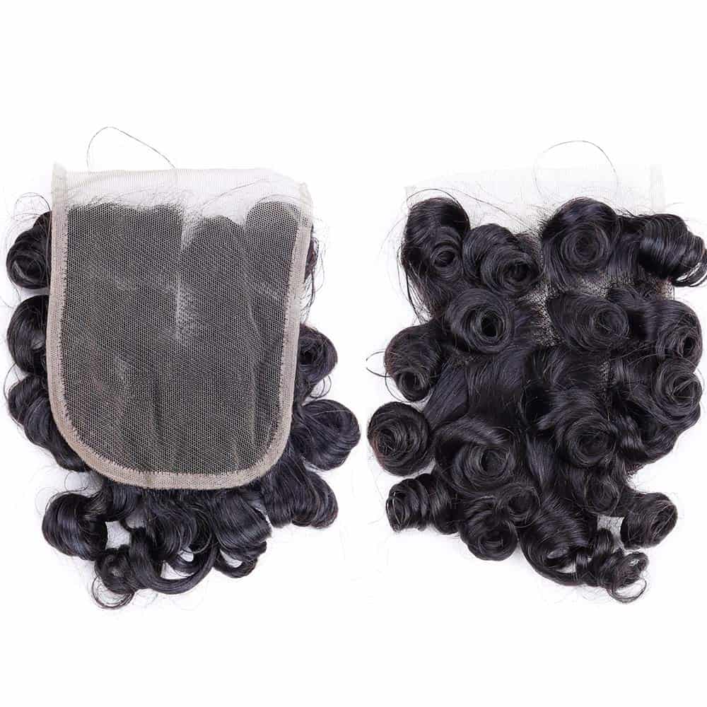 Paquetes de Pelo Rizado Peruano Corto Bob con Cierre 10A - Imagen 6