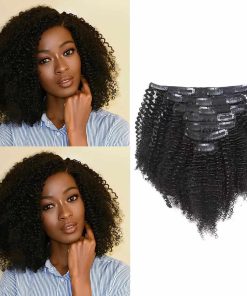 Extensiones de Cabello Clip Afro Coily 3C y 4A Caliee 100%