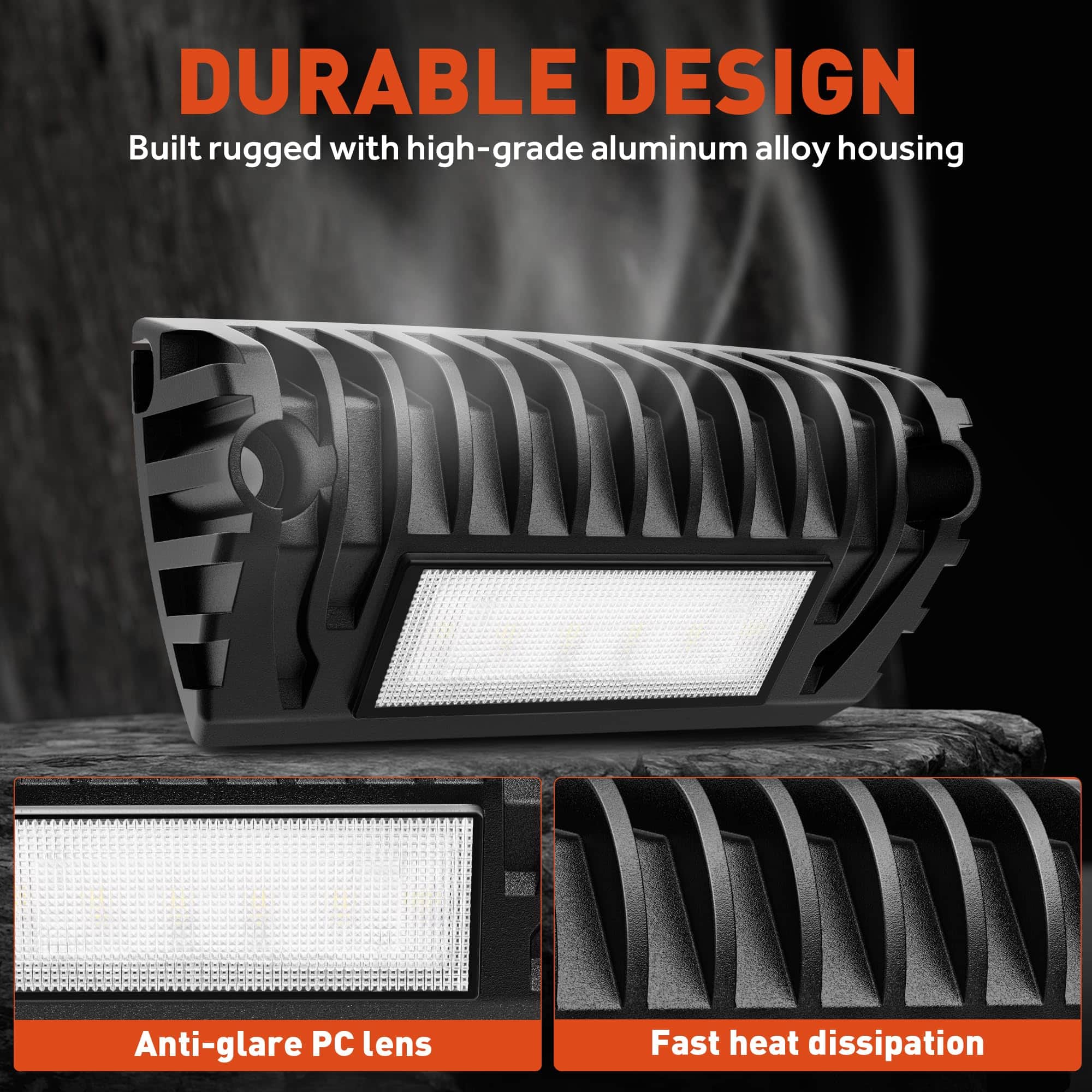 Luz LED para Porche de RV SnowyFox Luz Exterior de Aluminio - Imagen 4