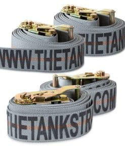 Tank Straps Correas para Motocicleta (Paquete de 4 Gris) -