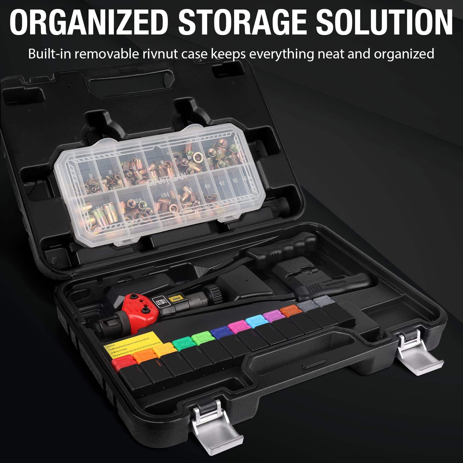 Herramienta de Remaches con Tuercas, GIANTISAN 16 pulgadas - Imagen 3