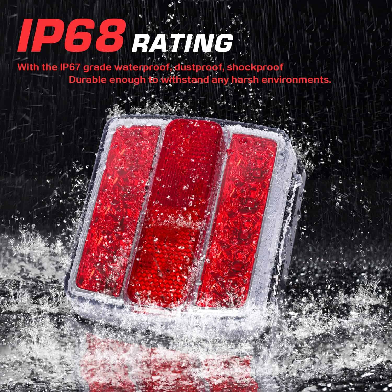 Kit de luces magnéticas para remolque LINKITOM, cable de 24 - Imagen 6