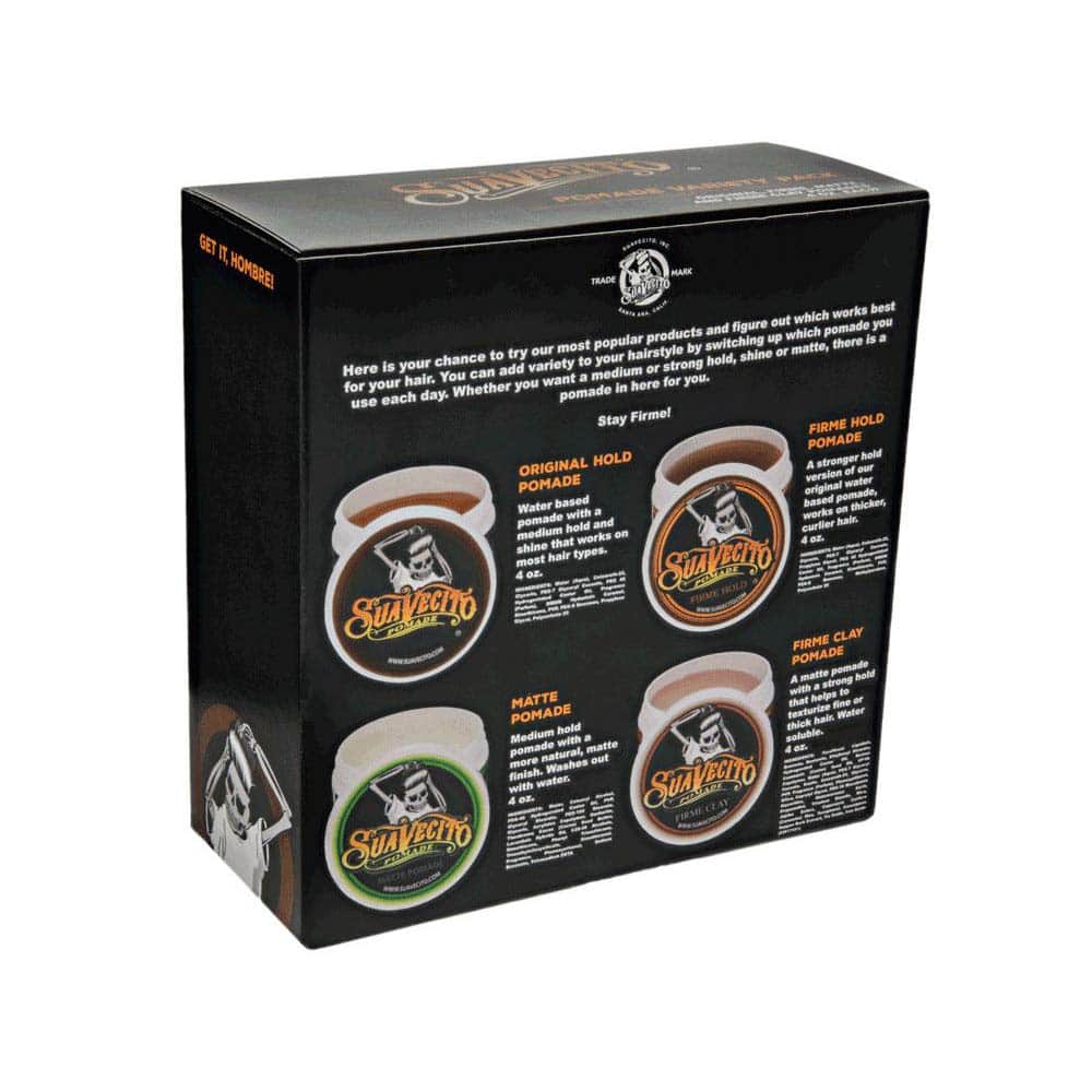 Paquete de Variedad de 4 Pomadas Suavecito (OG, Firme - Imagen 3
