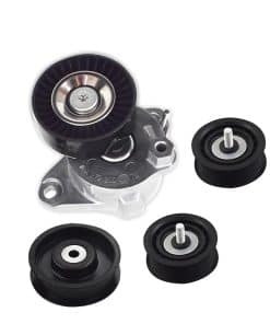 Juego de 4 tensores de correa con polea y polea de