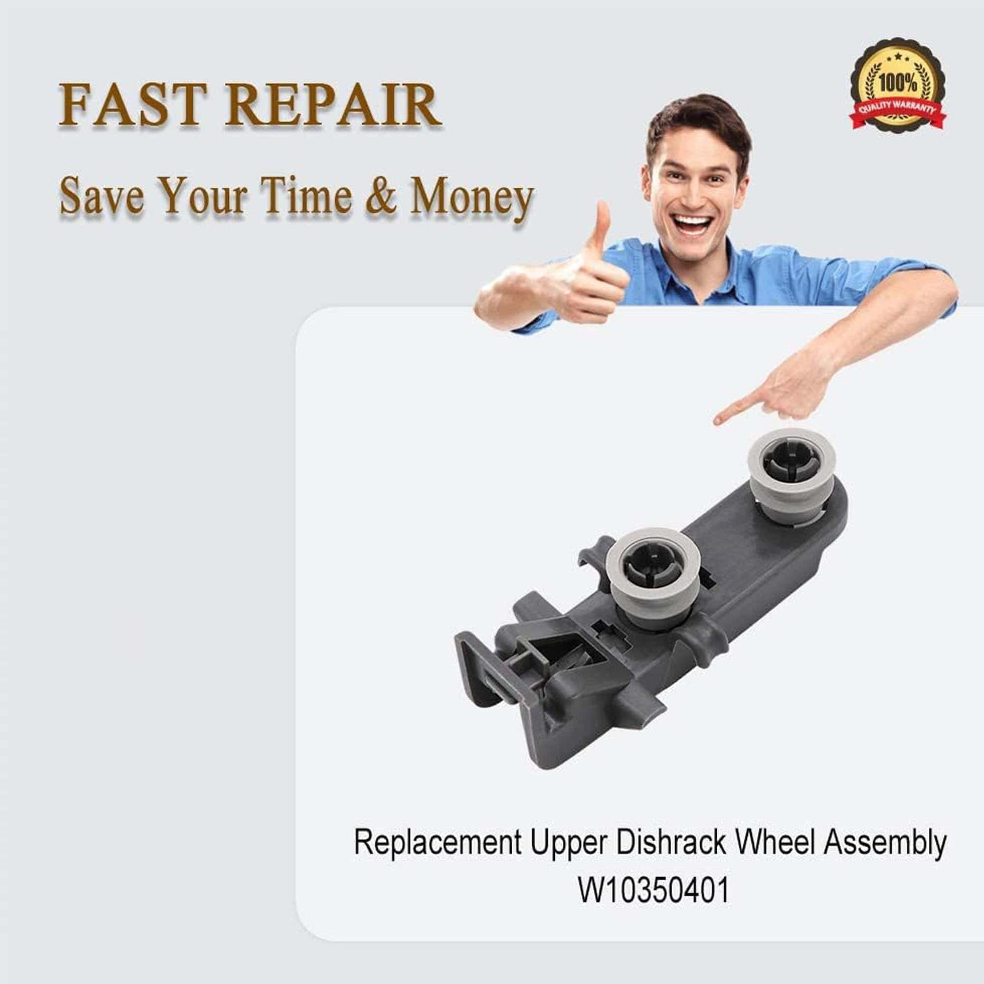 Rueda del rodillo de la rejilla superior del lavaplatos - Imagen 7