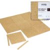 VViViD Tapete de Piso de Espuma de Corcho Entrelazado de 12