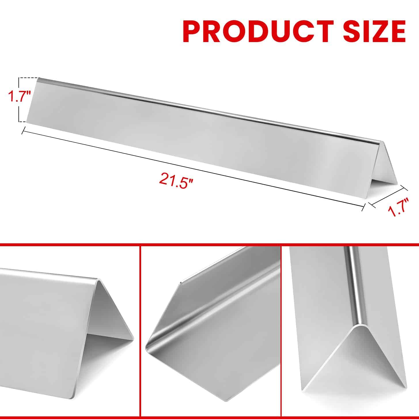 Barras Flavorizer de 21" de reemplazo para Weber 7534 - Imagen 4