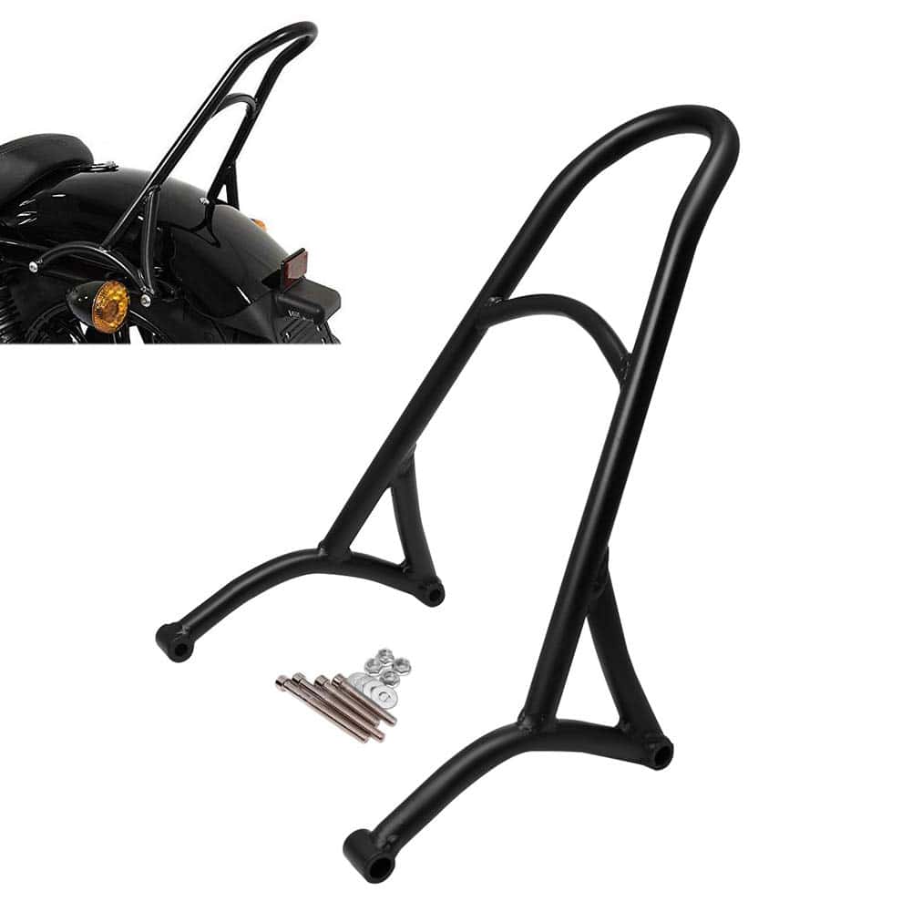 AQIMY Respaldo Corto para Pasajero Sissy Bar para Harley