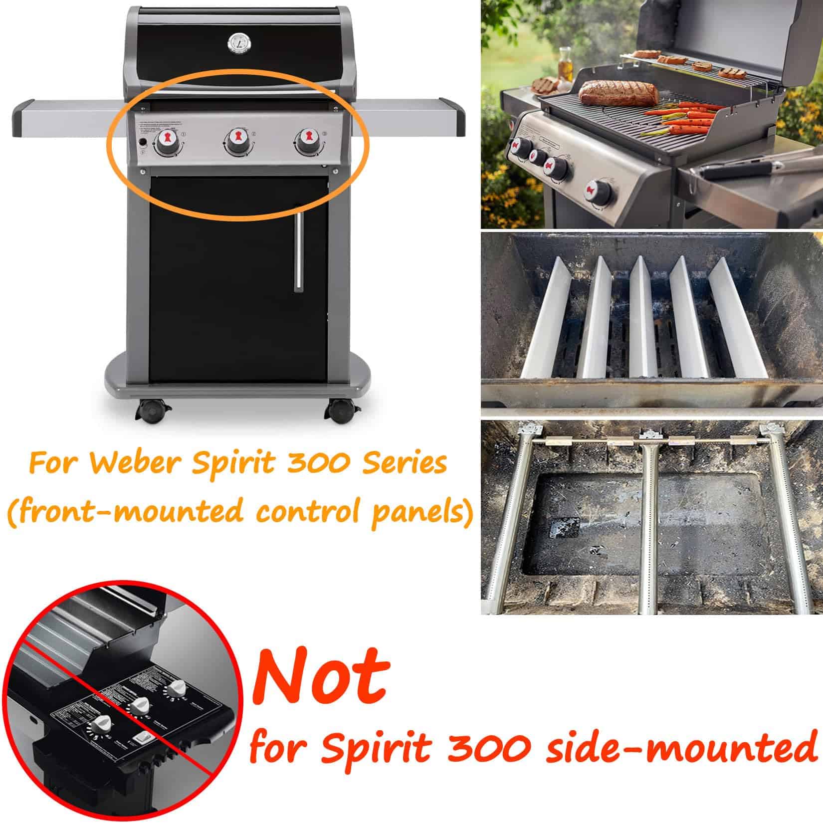 Quemadores de Parrilla de Repuesto GasSaf 69787 para Piezas - Imagen 4