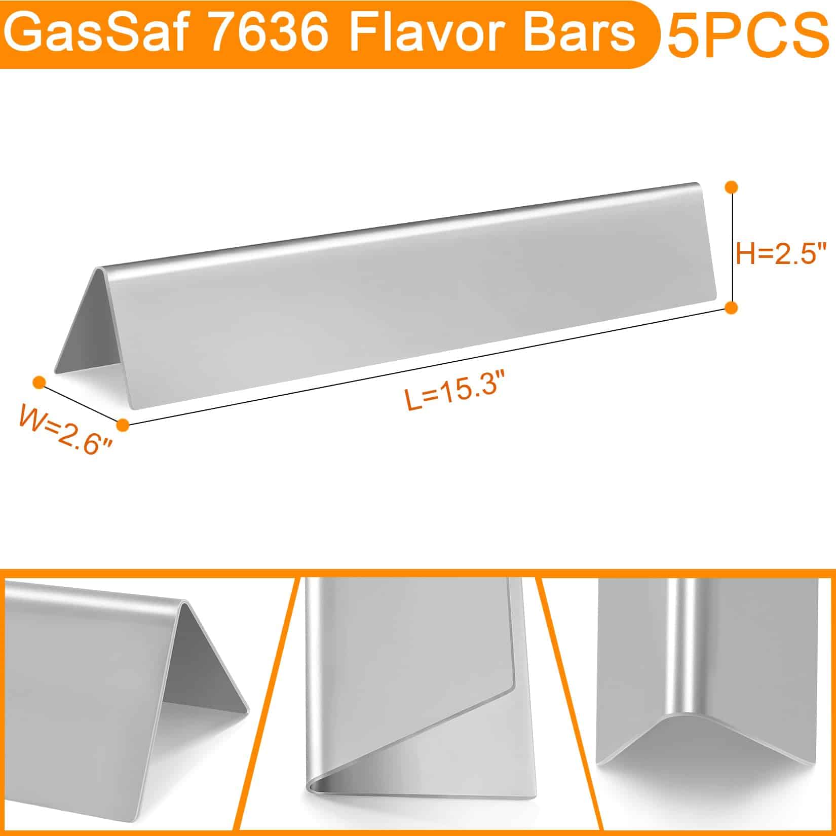 Juego de barras flavorizer de 15.3 pulgadas y tubo quemador - Imagen 4