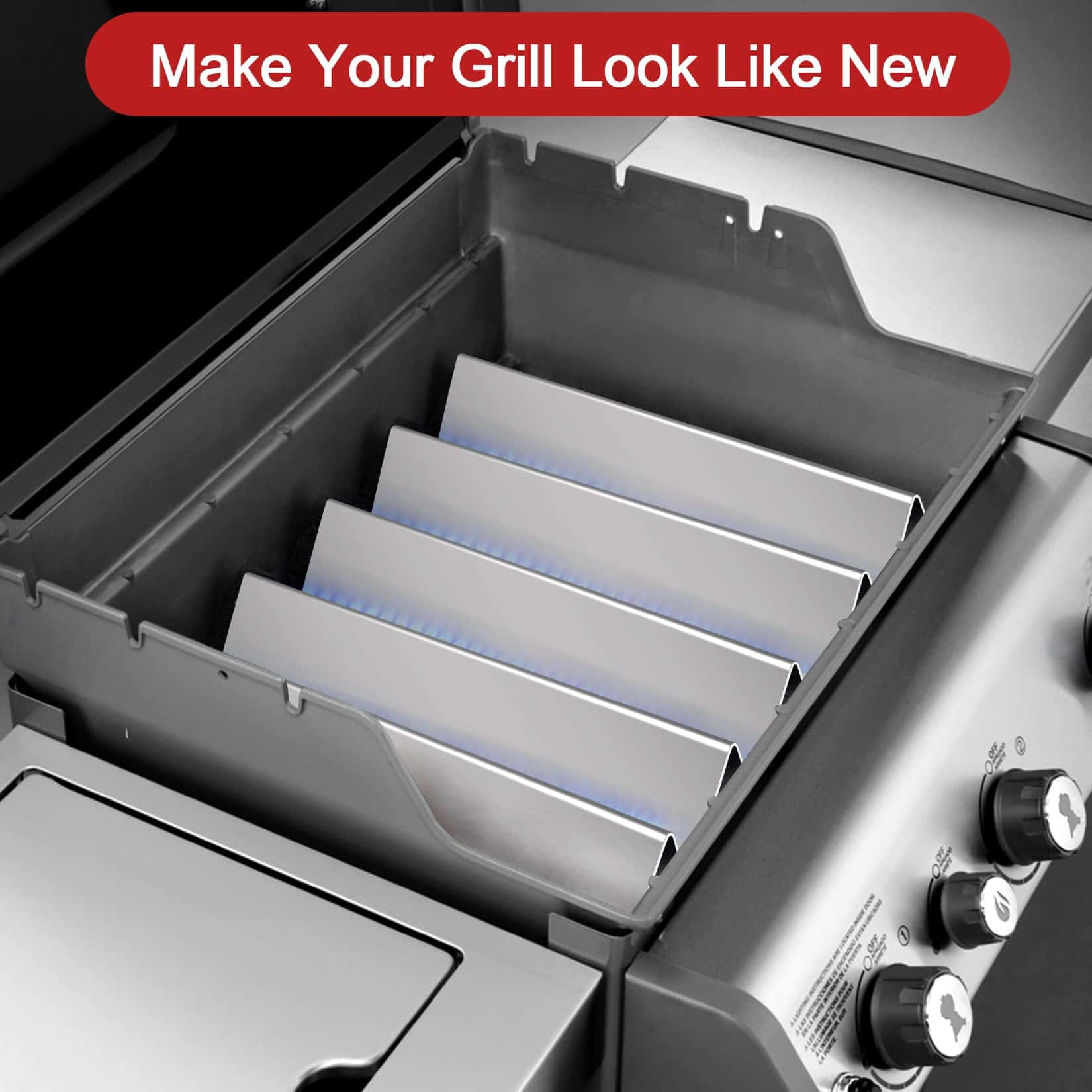 Juego de barras flavorizer de 15.3 pulgadas y tubo quemador - Imagen 8