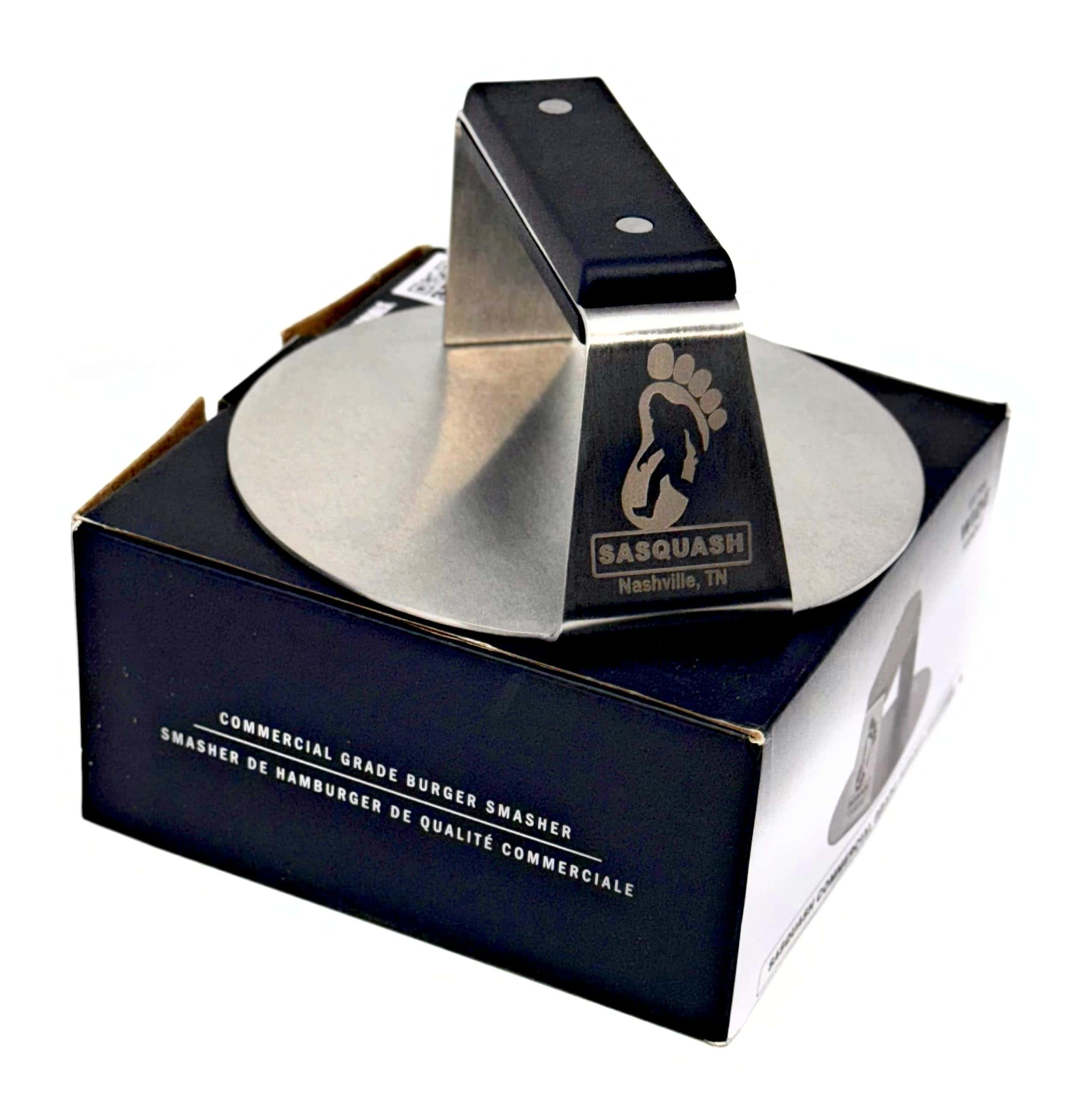 Prensa de hamburguesas Sasquash - 6" de Mango Plano Extra - Imagen 3