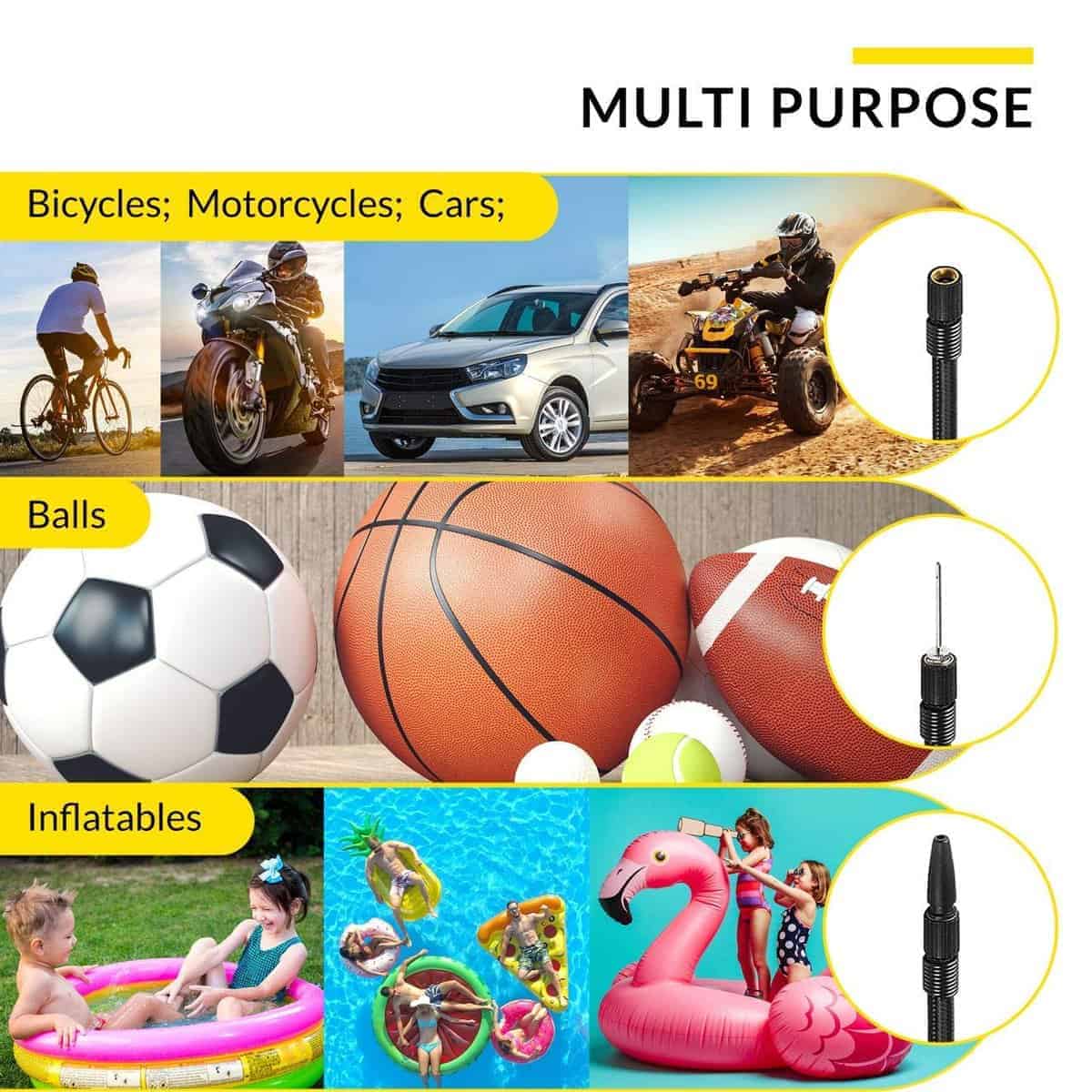 Inflador de neumáticos Kensun AC/DC para automóviles 12V DC - Imagen 5