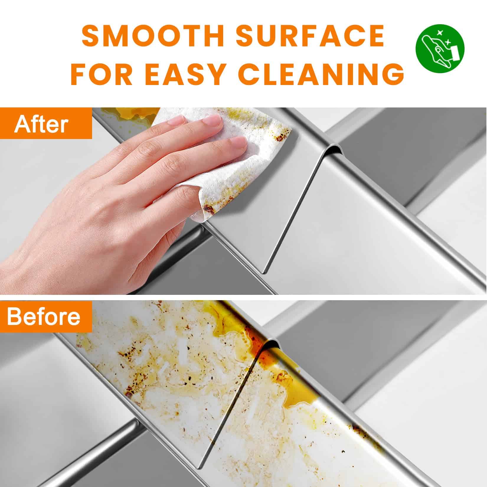 GGC 22.5" Barras Saborizantes para Weber 7536, 7537, Spirit - Imagen 8