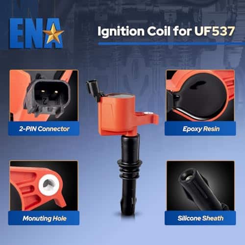 Paquete de Bobina de Encendido Roja ENA 8 y Juego de Bujías - Imagen 5