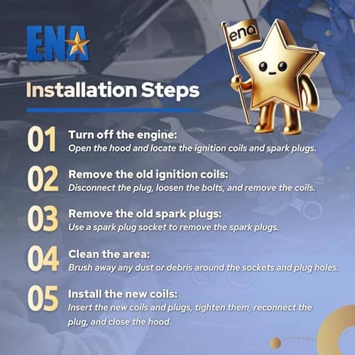 Paquete de Bobina de Encendido Roja ENA 8 y Juego de Bujías - Imagen 9