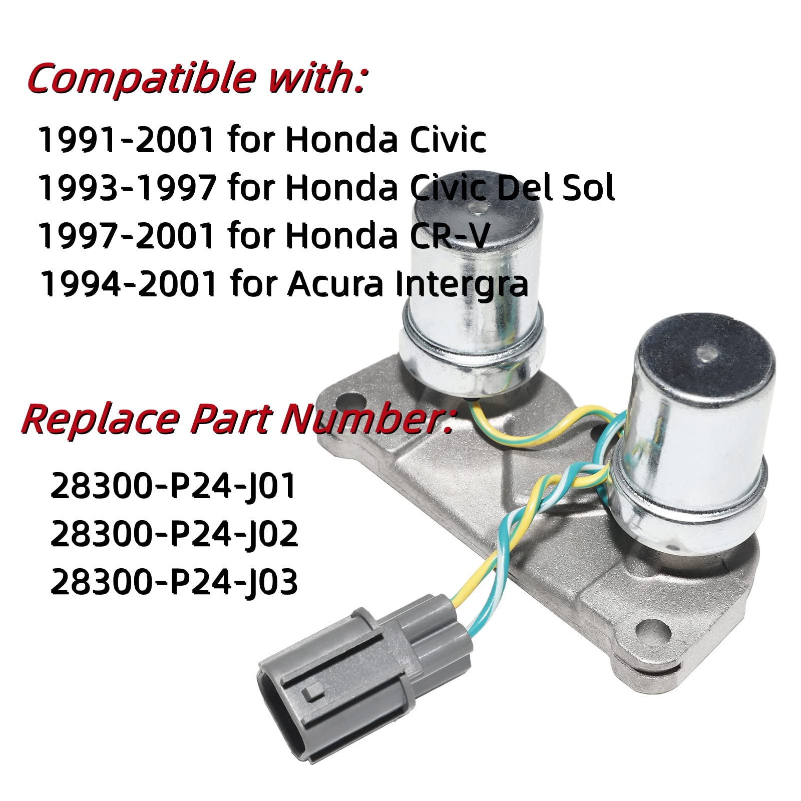 28300-P24-J01 Solenoide de Control de Cambio Dual de - Imagen 3