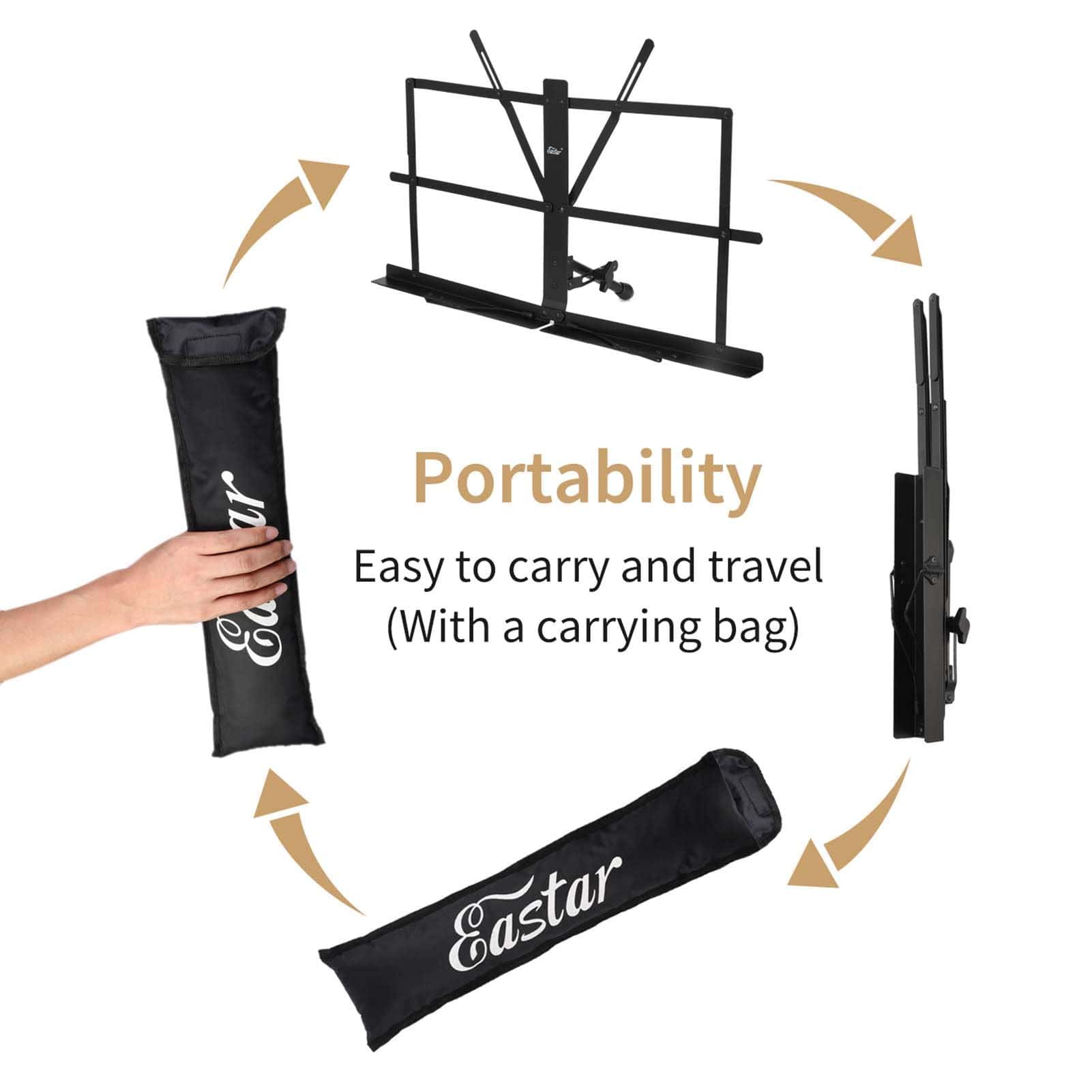 Eastar Soporte de Música de Mesa para Partituras ESMF-3, - Imagen 6