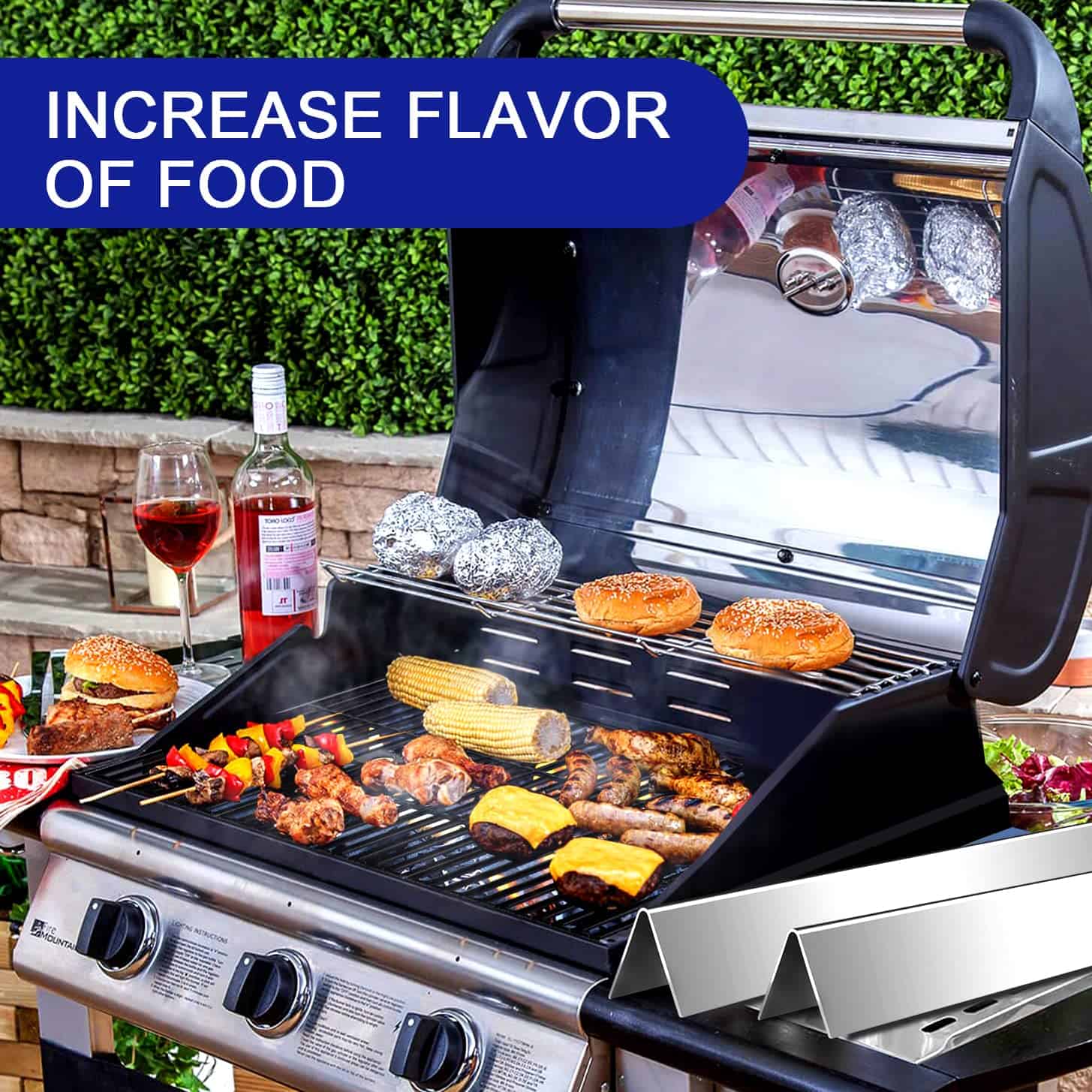 GGC 24.5" Barras Flavorizantes para Weber 7539 Genesis 300 - Imagen 6