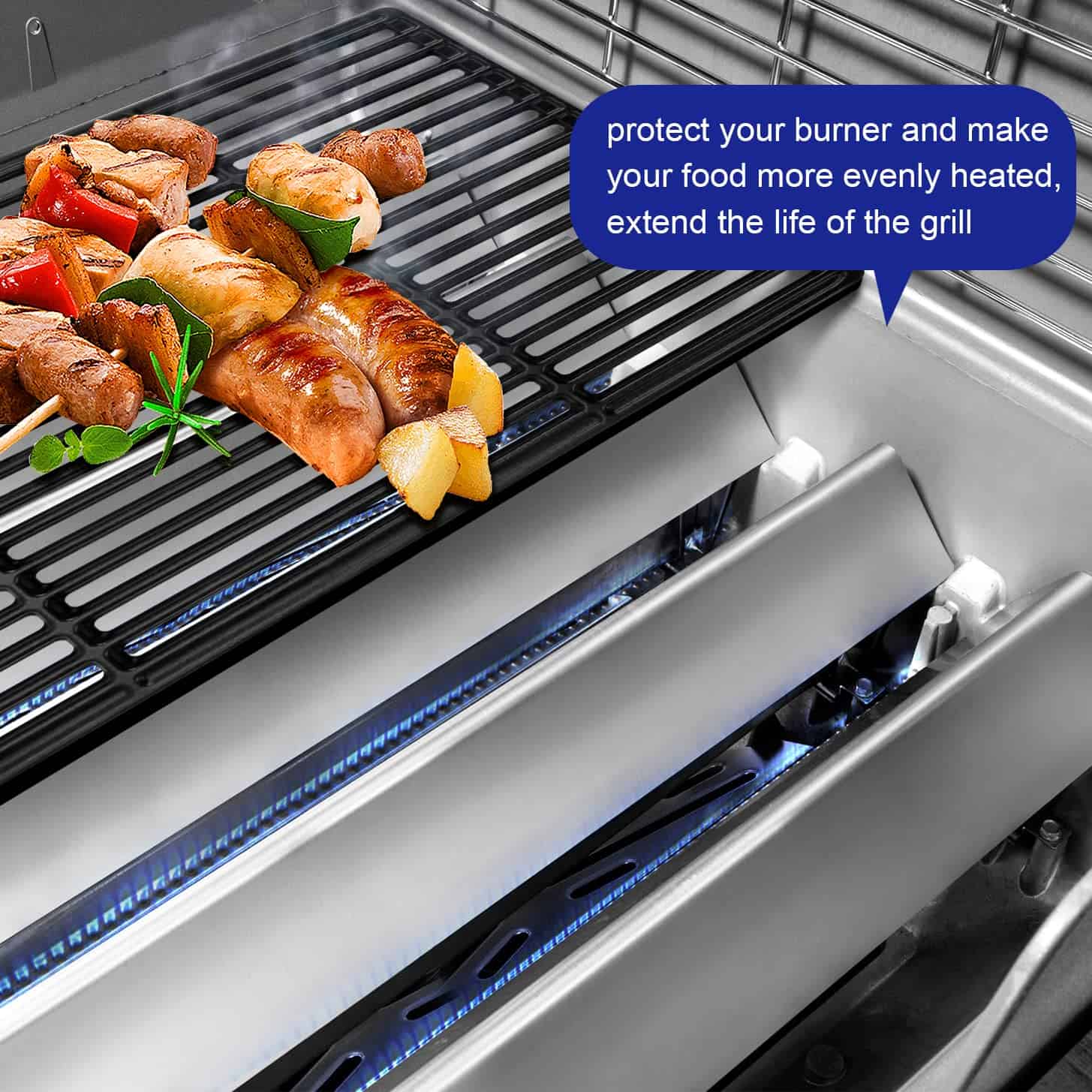 GGC 24.5" Barras Flavorizantes para Weber 7539 Genesis 300 - Imagen 7