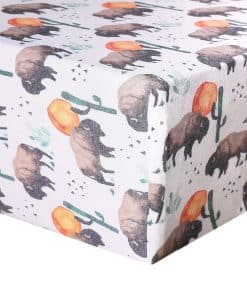 Copper Pearl Sábanas de Cuna de Punto Premium -Bison