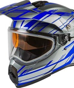 Casco GMAX G2211694, Plateado/Azul, Talla Pequeña