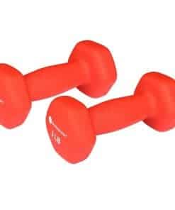 Par de Mancuernas GYMENIST Set de 2 Agarre Suave -Rojo