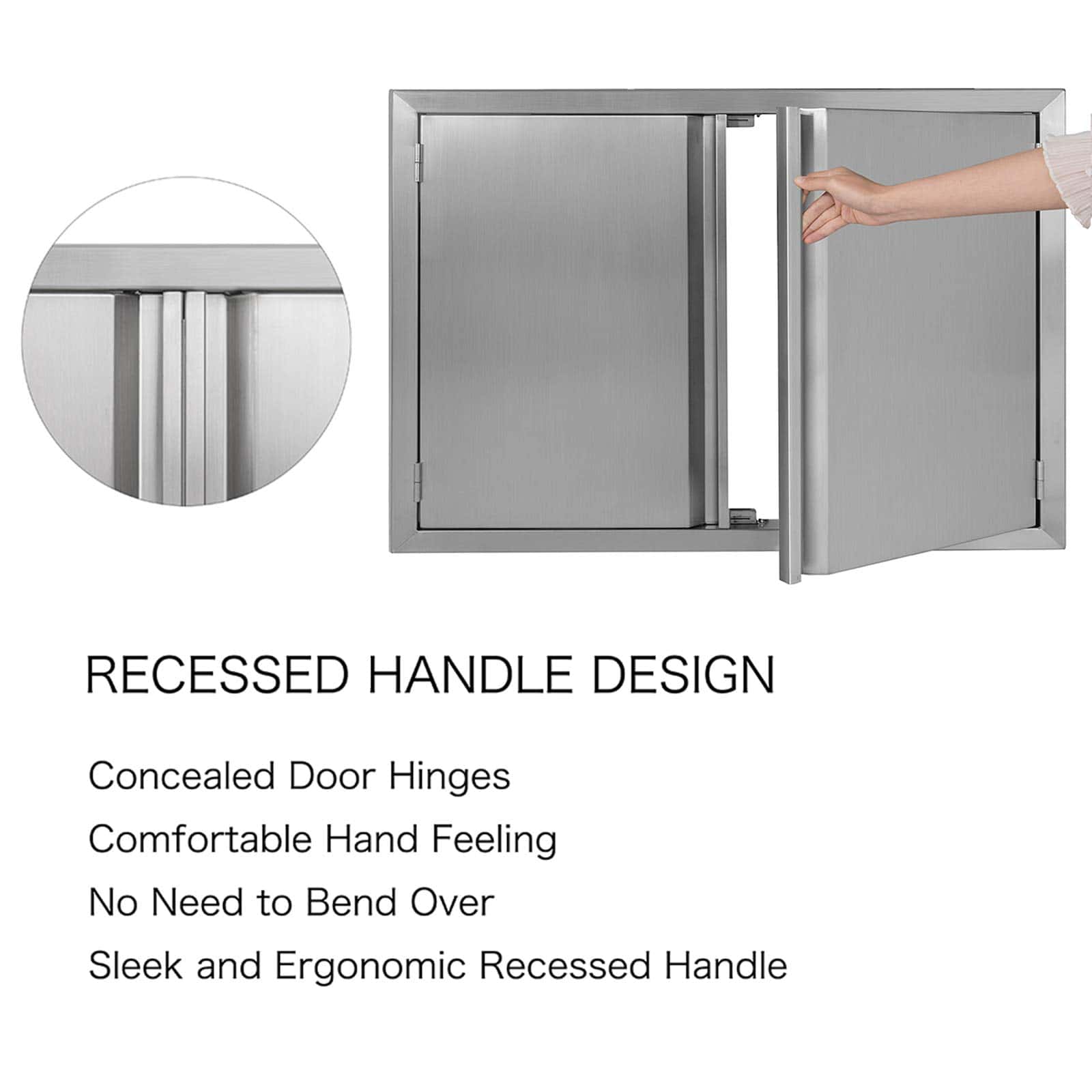 Puerta de Cocina Exterior BI-DTOOL 26" W X 24" H en Acero - Imagen 4