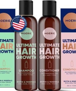 Shampoo y Acondicionador Voluminizador Moerie para la