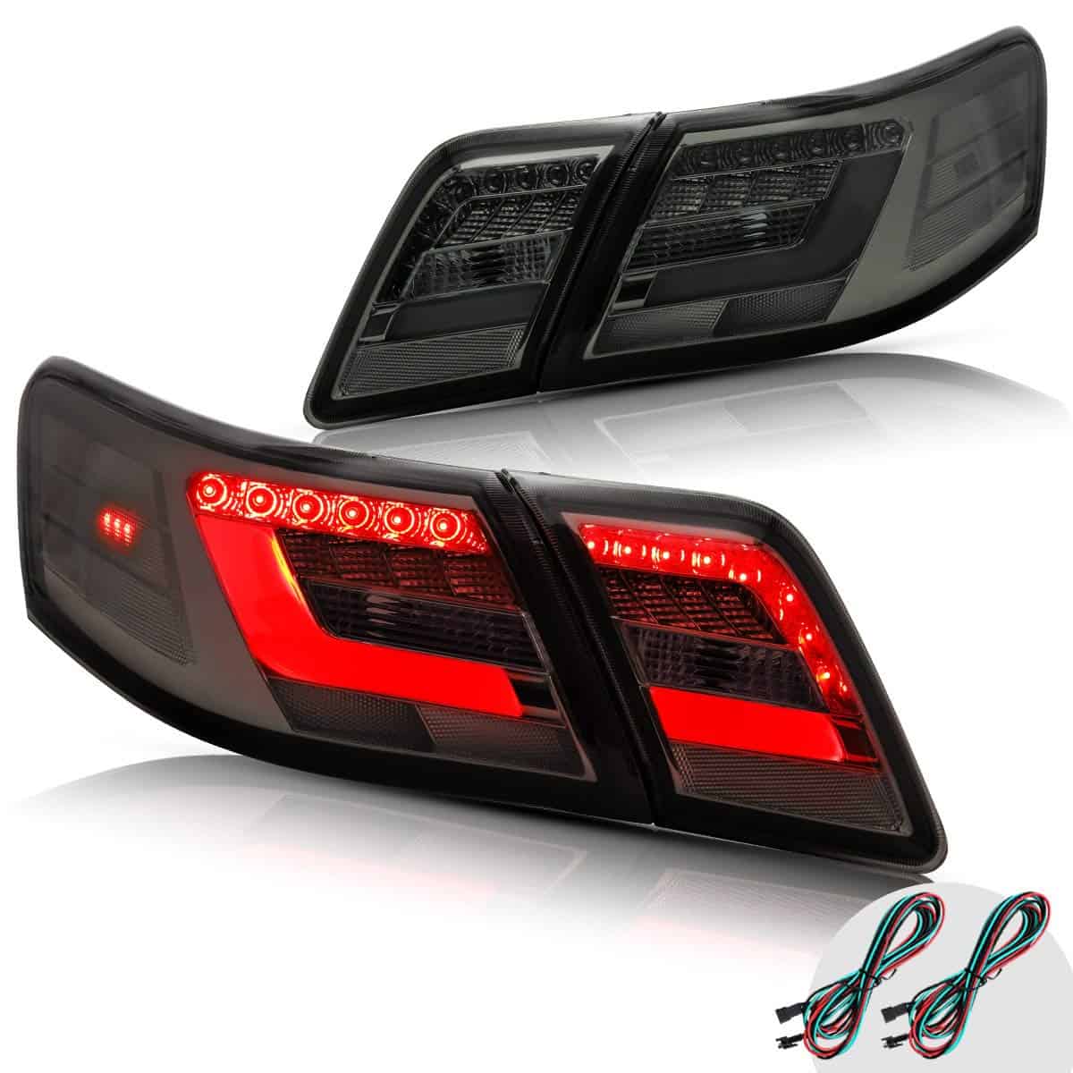Faros traseros LED ahumados VLAND compatibles para Toyota