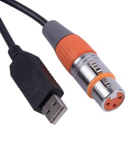 Adaptador de Interfaz USB a DMX LED DMX512 Controlador de