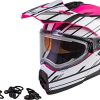 Cascos GMAX G2211407, Rosa/Blanco/Negro, Talla X-Grande