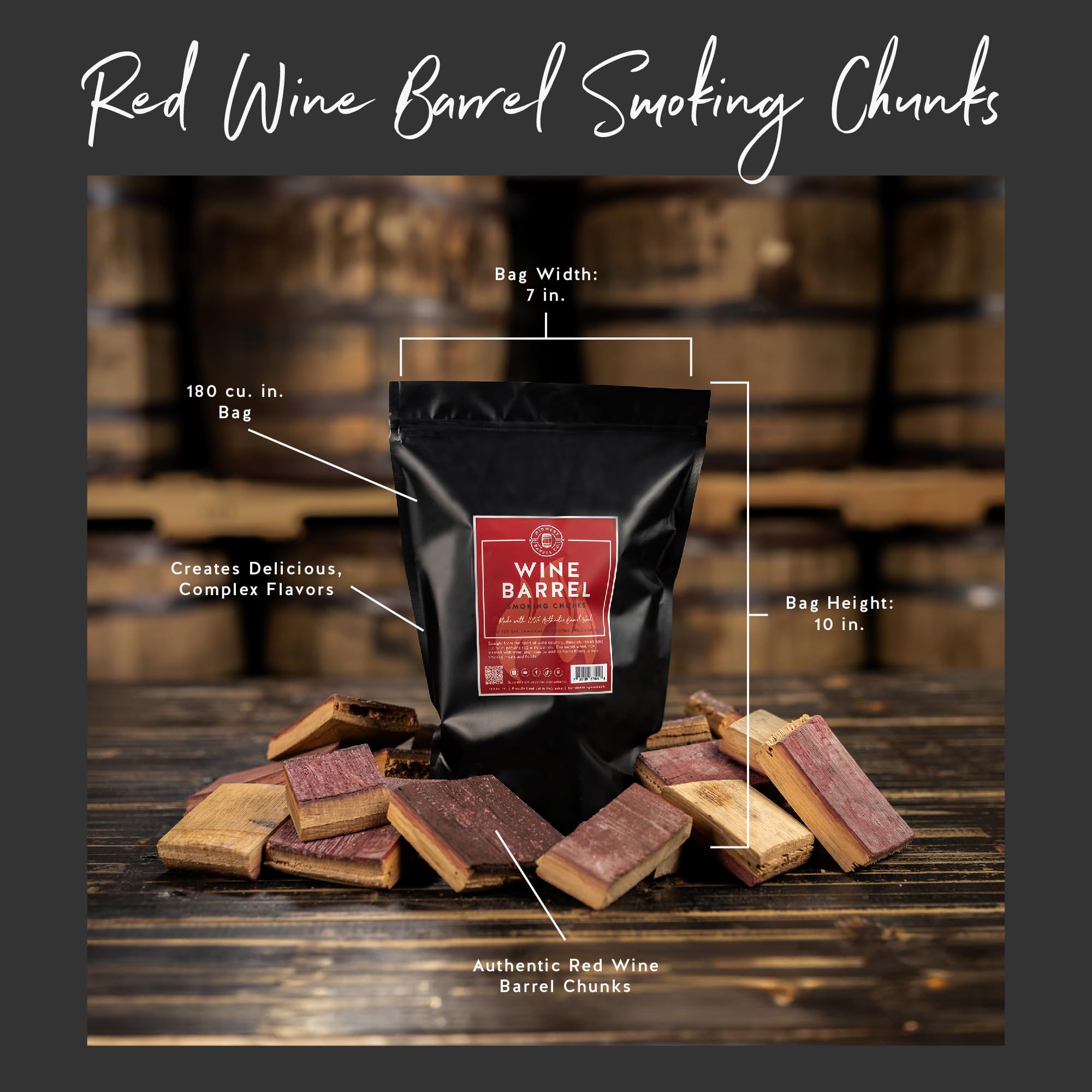 Auténtica madera para fumar de barril de Midwest Barrel - Imagen 3