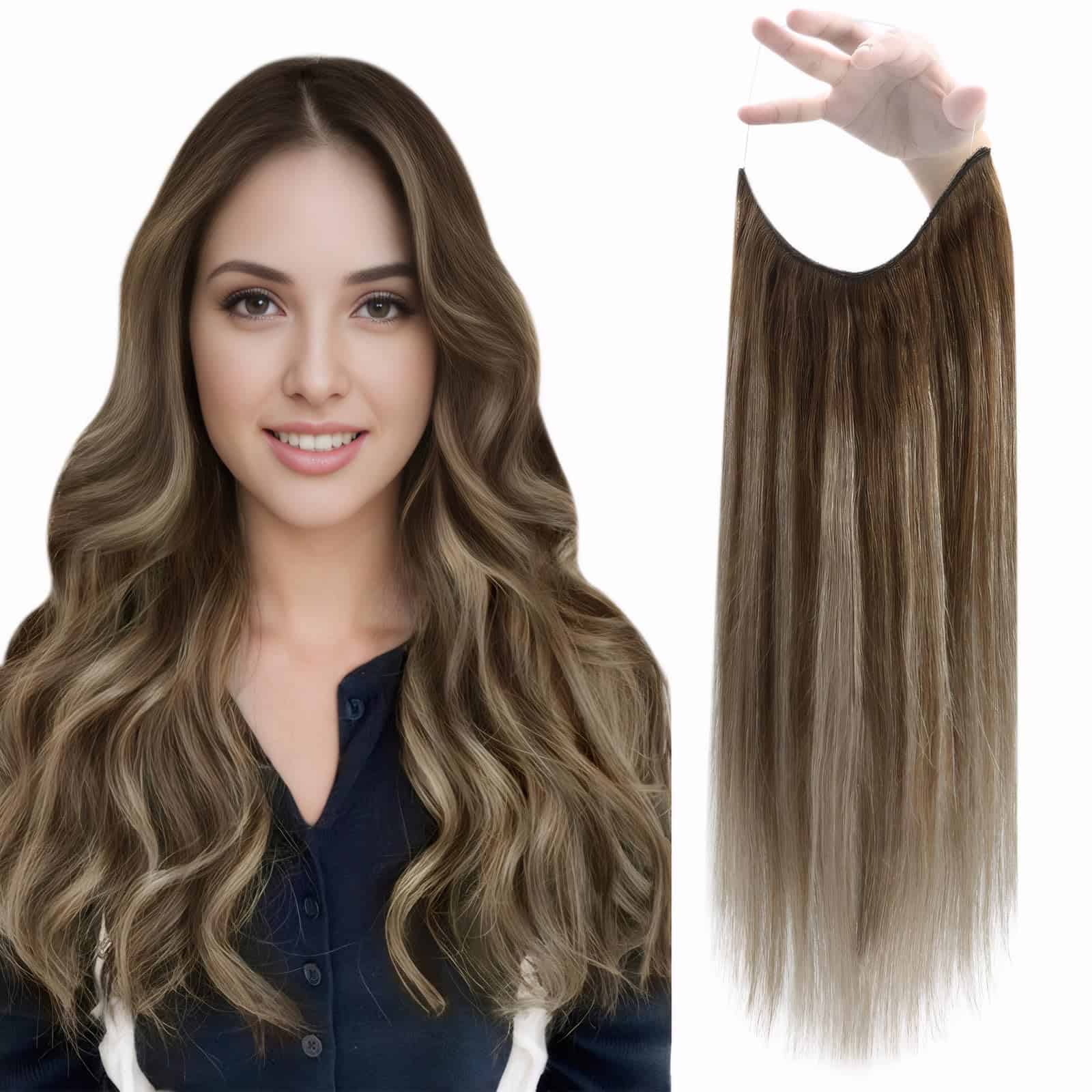 Extensiones de Cabello Humano Fshine Balayage a Café
