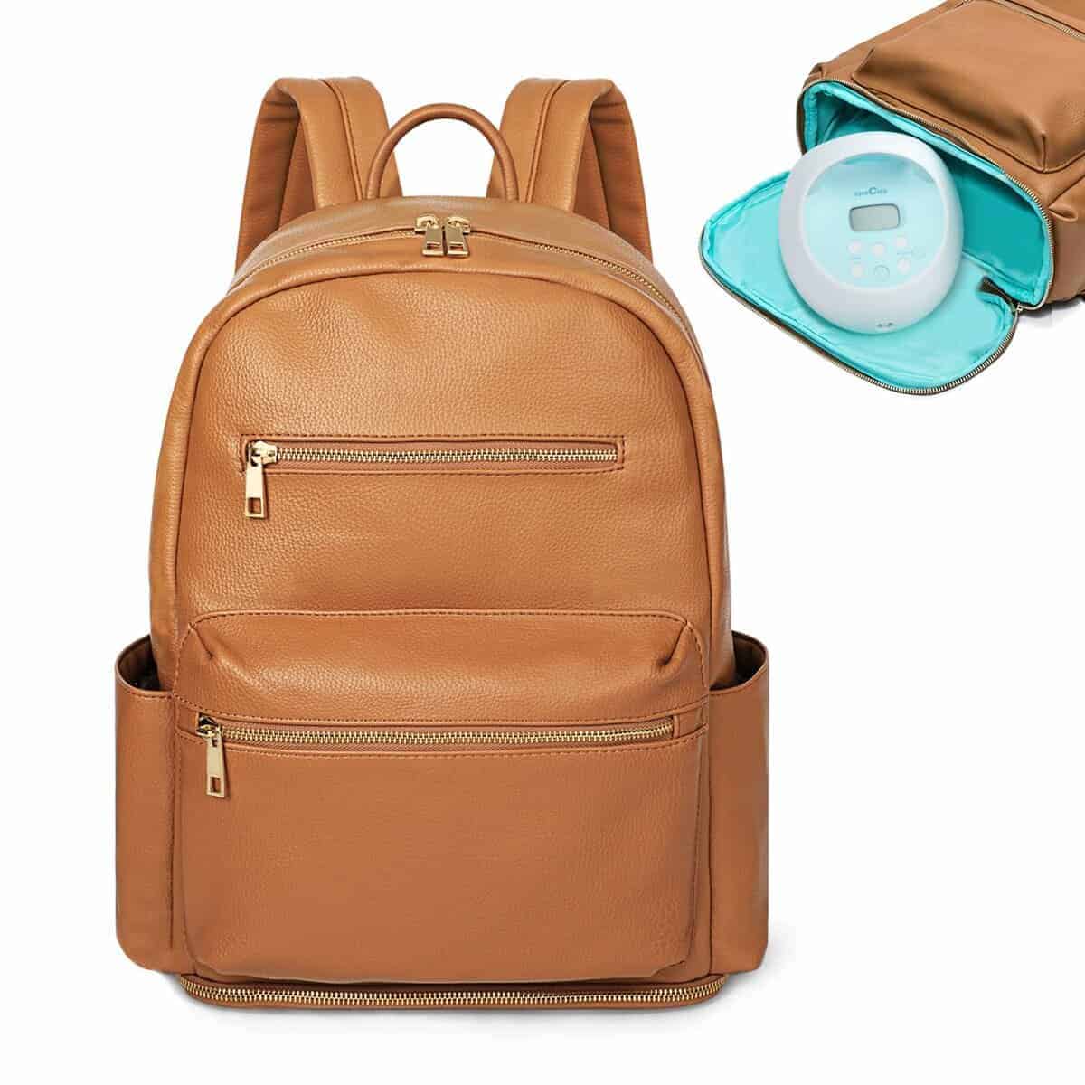 MOMINSIDE Mochila de Pañales Pequeña, 13 Bolsillos Mochila